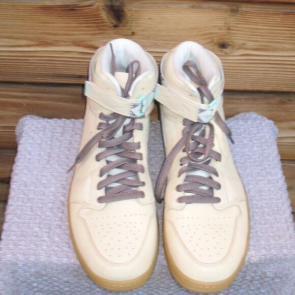 Nike Air Jordan 1 Retro High Strap N7 Sneakers Basketball Shoes Light Cream 14 - Picture 5 of 14